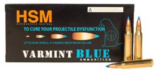 223 Remington 20 Rounds Ammunition HSM 55 Grain varmint Tip